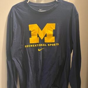 Michigan Recreational Sports Blue Tee Shirt